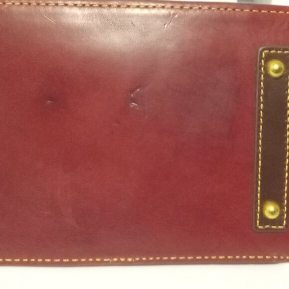 Dooney & Bourke Heidi Satchel Florentine Leather Red Women's Handbag Purse Girl - Picture 11 of 12